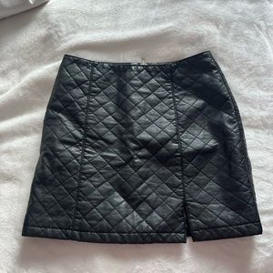 forever 21 leather mini skirt